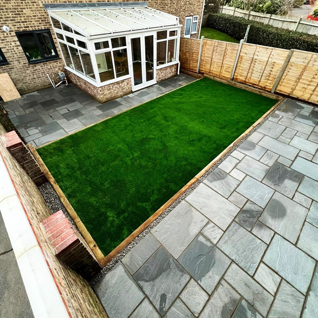 paving and turf laying